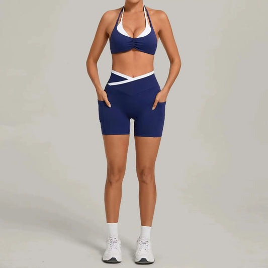 Yoga Suit Women Running Comfort 2Pcs Sports Pants Set High Waist Push Up Workour Sportswear Casual Cycling Jogging Yoga Bras
