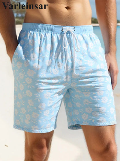 S - XXL Printed Shorts Men Fashion Summer Men's Swimwear Shorts Swim Trunk Sports Pants Men's Briefs Swimsuit Beach Shorts V7098