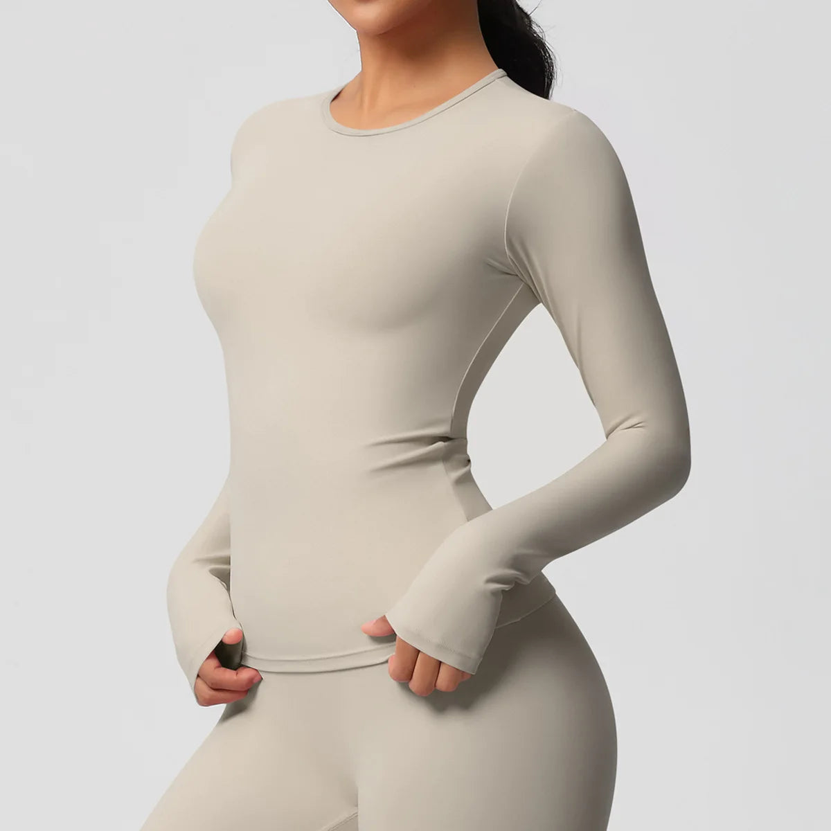 SWELTERING Women Yoga T-shirts Sports Top Long Sleeve Gym Workout Running Shirts Exposed Navel Quick Dry Fitness Gym Sport Wear