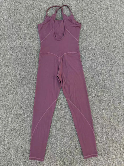 TRY TO BN Sports Jumpsuit Yoga Cross Adjustable Shoulder Straps Fitness Workout Bodysuit One Piece Sportswear Gym Women Clothing