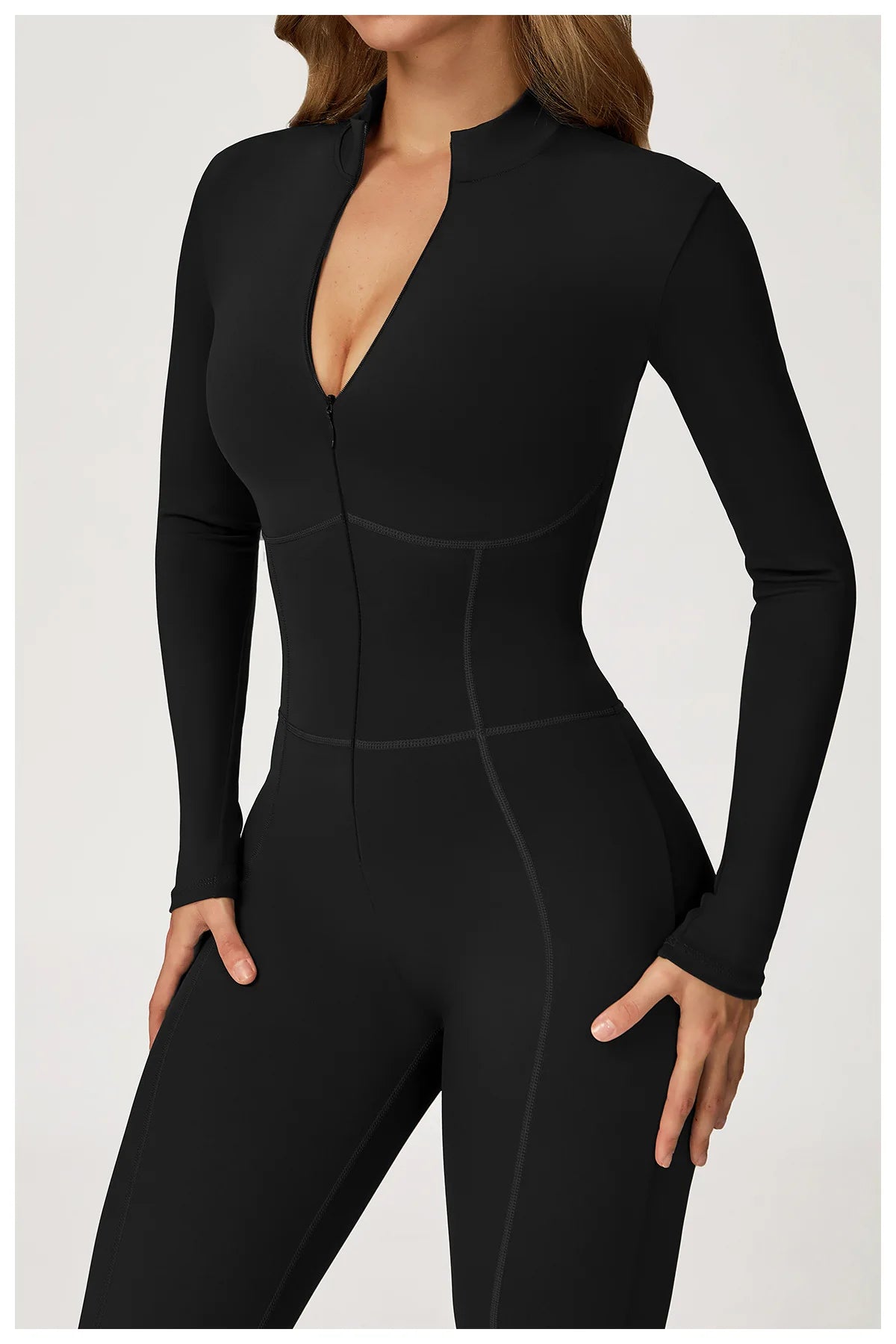 Winter Autumn Yoga Jumpsuit Women's One-piece Suit Sportswear Women Gym Rompers Long-sleeved Warm Overalls High Elastic Bodysuit