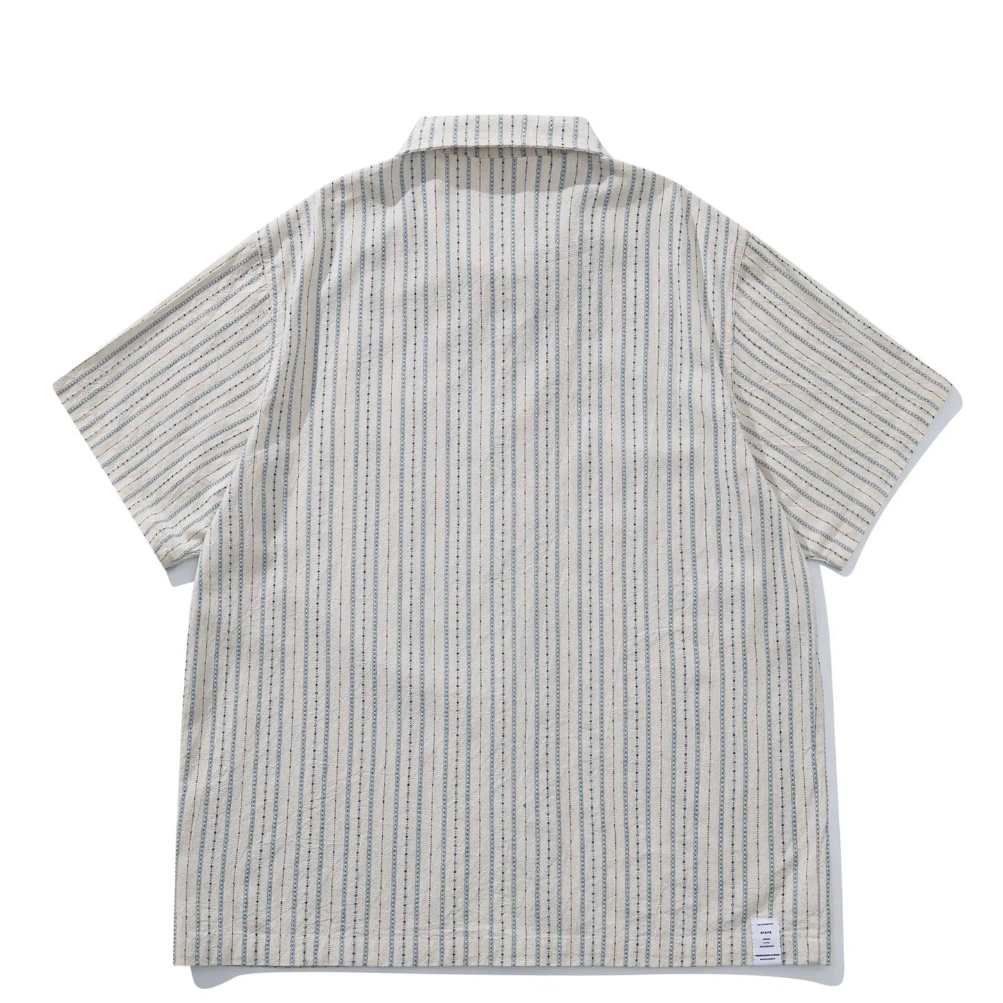 2026 Summer New Japanese Retro Amekaji Cuban Collar Short Sleeved Shirt Men's and Women's Loose Workwear Shirt