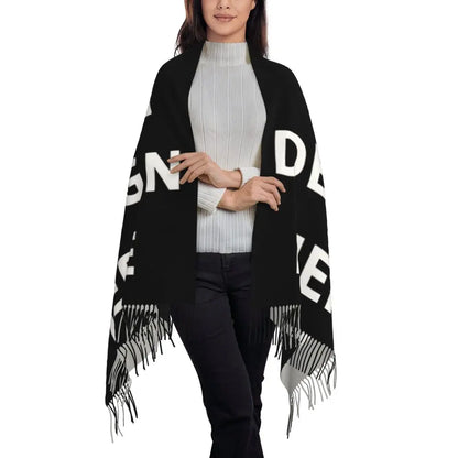 Custom Printed Your Design Here Scarf Men Women Winter Warm Scarves Custom Customize Logo Letter Print Shawls Wraps