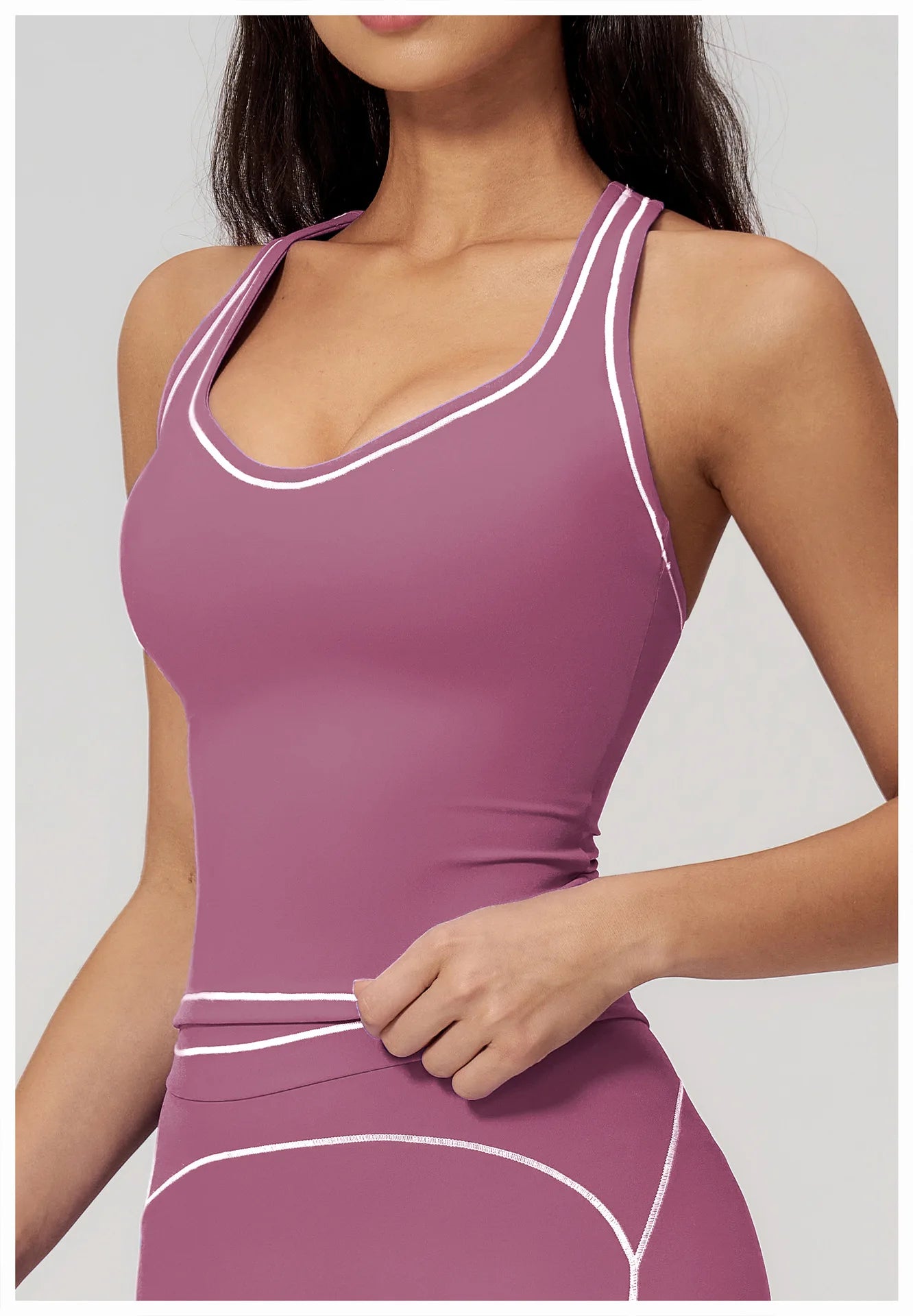 Sports Gym Fitness Vest with Chest Pad Women Color Contrast Shockproof Yoga Bras Female Workout Sports Underwear Yoga Clothes
