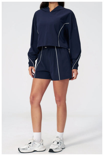 Yoga Set For Women Tracksuit Summer Sun Protection Set Yoga Long Sleeved Running Set Outdoor Sportswear For Women Athletic Wear