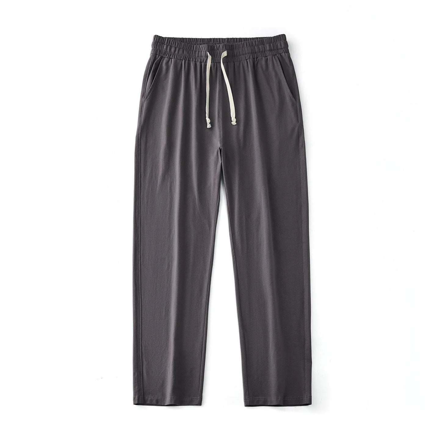 Men's 180G Combed Cotton Sport Pants Solid Color Straight Sweatpants Comfortable Casual Spring Autumn Homewear Men's pants