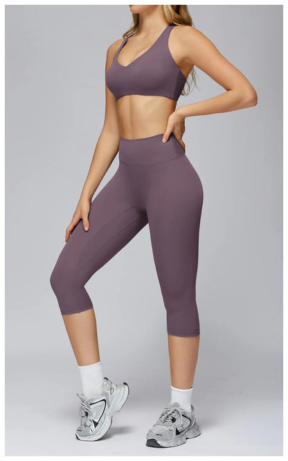 Yoga Set 2/3PCS Women Clothes Sports Outfits Fitness Tracksuit Yoga Suits Gym Legging Workout Long Sleeved Female Bra Sportswear