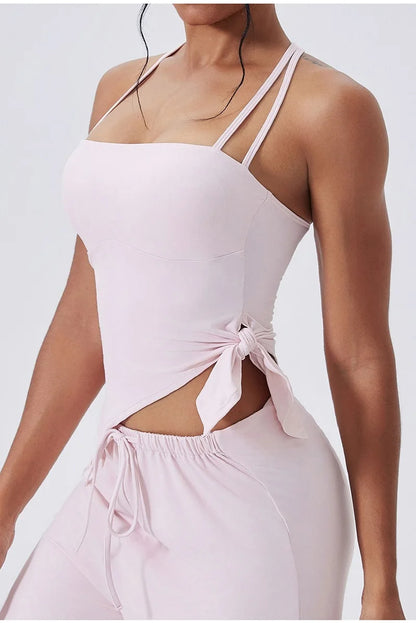 Cloud Hide Pink Sports Bra for HOT Girls Fitness Yoga Crop Top Women Workout Pilates Tank Vest Gym Training Shirt Sportswear