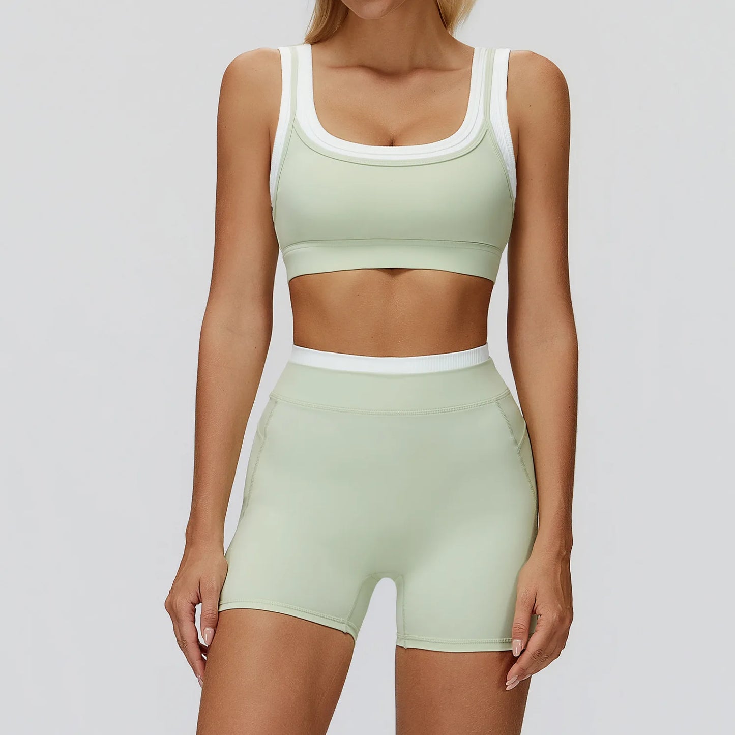 SWELTERING 2PCS Yoga Set Gym Fitness Suit Women Sports Workout Tracksuits Sportswear Female Yoga Suits Sports Bra Gym Leggings