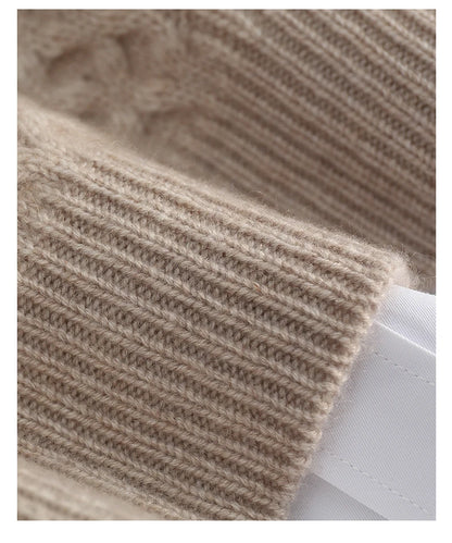 Men's 100% Cashmere Sweater Round Neck Autumn Winter Warm Clothing Jacquard Checkered Pullover Sweater Knitted Bottom Shirt Tops