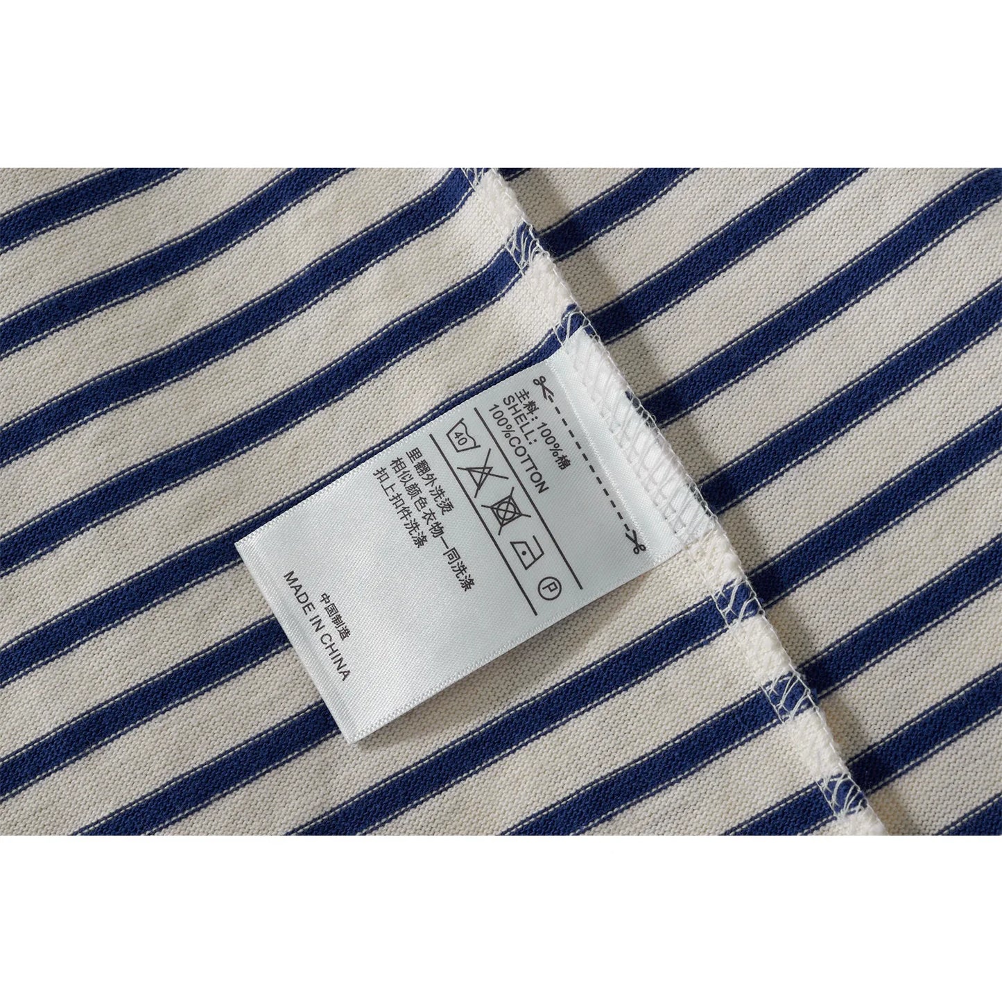 Autumn New Heavy Weight Long Sleeve Tshirt Men Cotton Round Neck Stripe Knited T Shirt Men Retro Casual Streetwear Tops Oversize