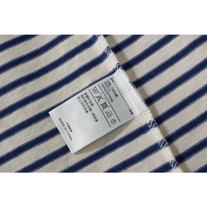 Autumn New Heavy Weight Long Sleeve Tshirt Men Cotton Round Neck Stripe Knited T Shirt Men Retro Casual Streetwear Tops Oversize