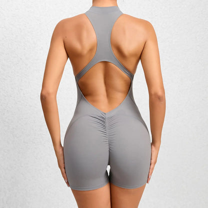 Summer Short Sports Jumpsuit Sleeveless Gym Set Women Yoga Clothes Rompers Workout One-piece Suit Outdoor Recreation Bodysuits