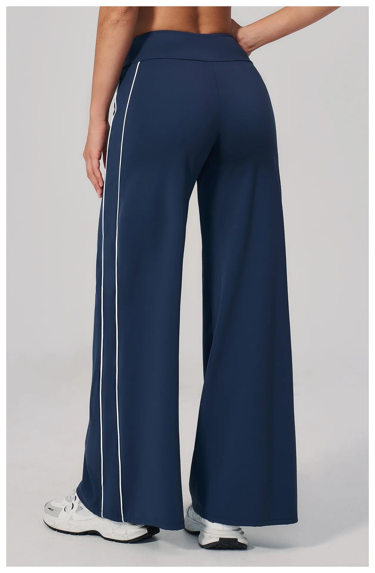 Yoga Pants Women High Waist Wide Leg Trousers Tummy Control Straight Workout Sports Pants Female Casual Fitness Bell-bottoms