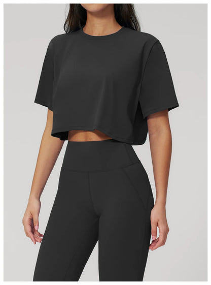 Ropa Mujer Yoga Sports T-Shirts Women Fitness Short Sleeve Gym Workout Shirts Female Outdoor Running Active Wear Sports Shirts